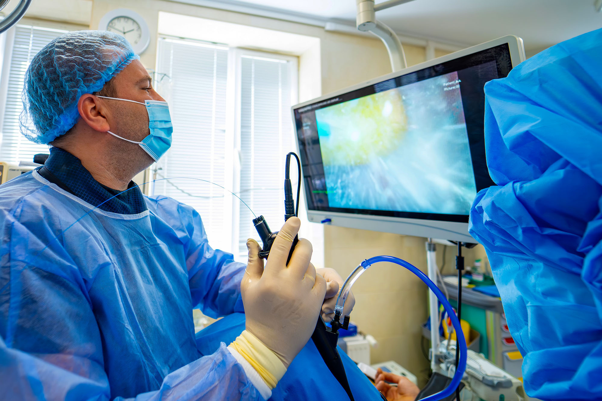 Endoscope in use