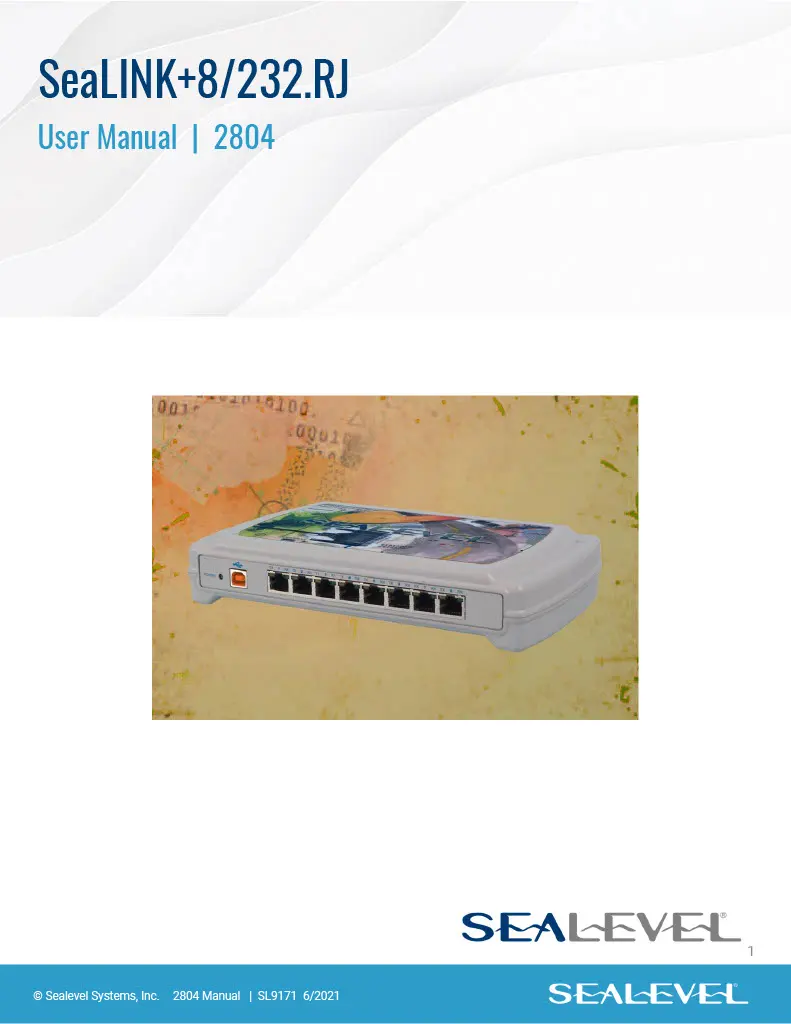 Sealevel 2804 user manual