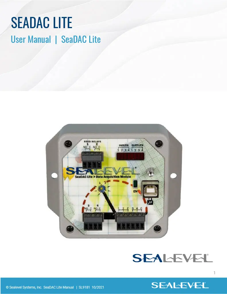 Sealevel SeaDAC-Lite User Manual