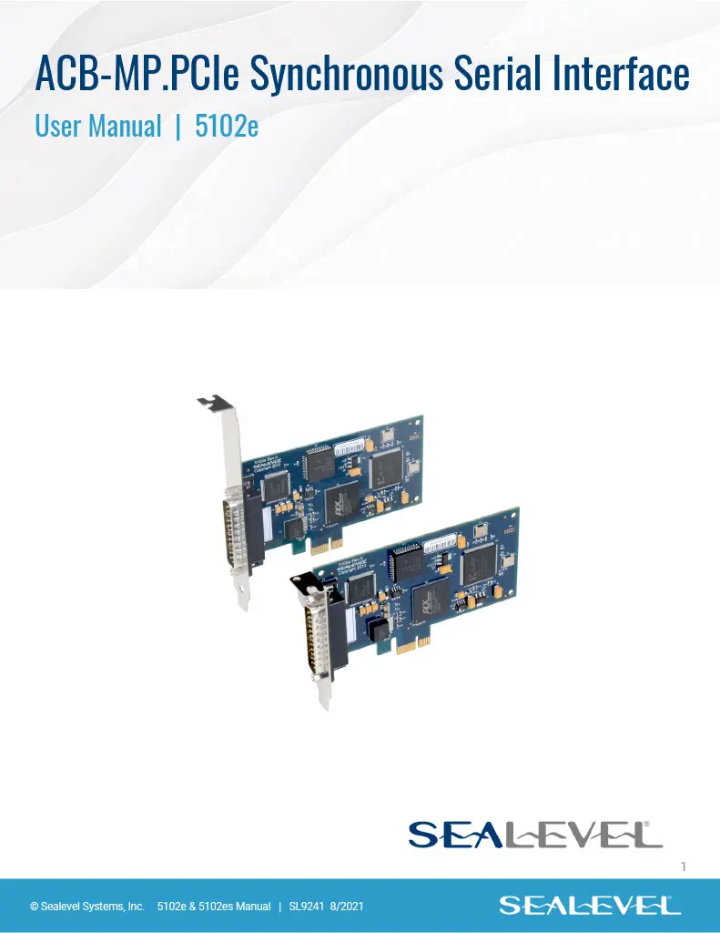 Sealevel 5102e User Manual