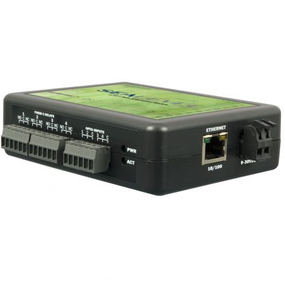 Ethernet to 4 Optically Isolated Inputs / 4 Form C Relay Outputs Digital Interface Adapter
