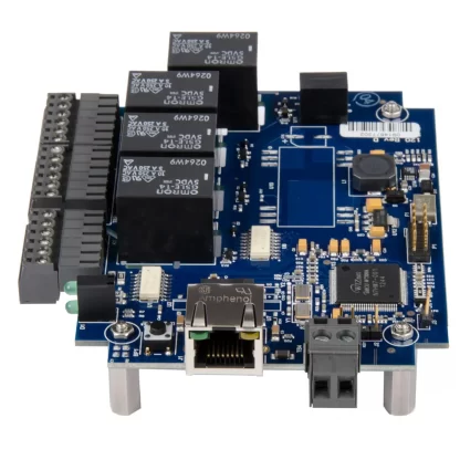 eI/O-120E-OEM Right View w/ Ethernet Port and DC Input via Tool-Free Removable Terminal Block