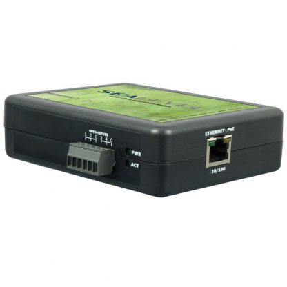 Ethernet to 4 Isolated Inputs Digital Interface Adapter, with PoE (802.3af)