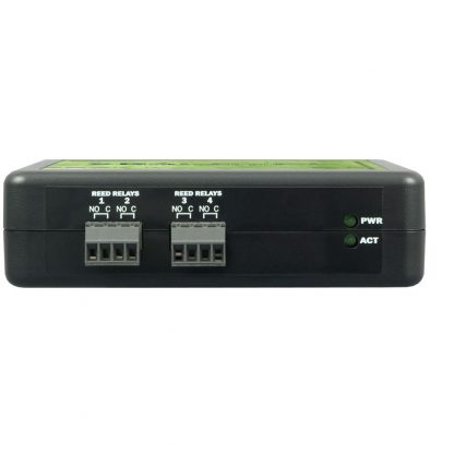 eI/O-140PoE Front View w/ Field Removable Terminal Blocks