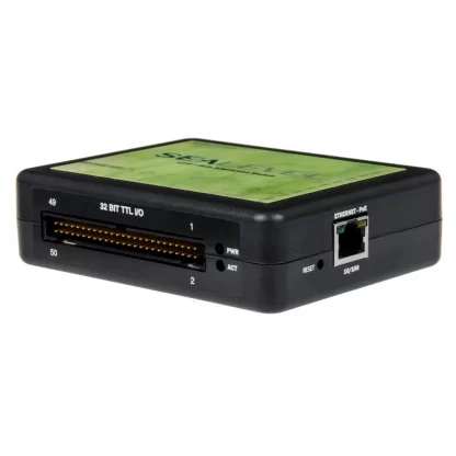 Ethernet to 32 Channel TTL Digital I/O Adapter, with PoE (802.3af)