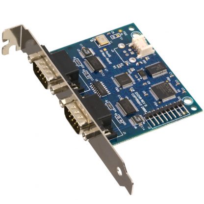 Embedded USB to 2-Port RS-232, RS-422, RS-485 (Software Configurable) DB9 Serial Interface Adapter with PC Bracket