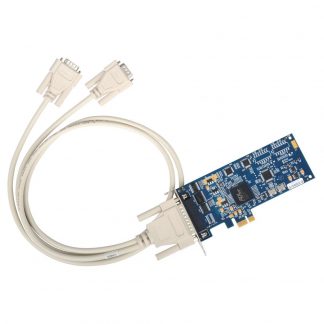 Low Profile PCI Express 2-Port RS-232 Serial Interface
