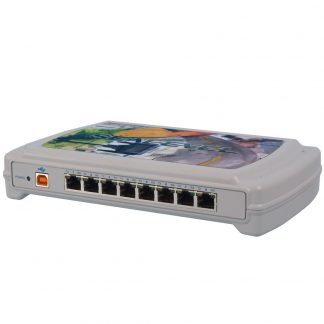 USB to 8-Port RS-232, RS-485 RJ45 VersaCom Serial Interface Adapter