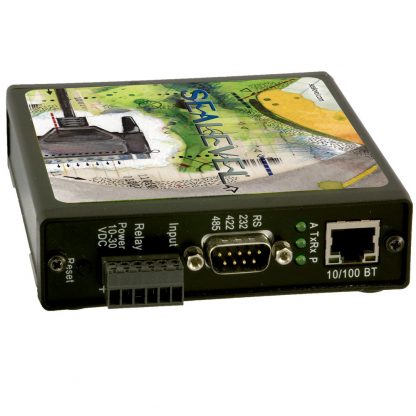 Ethernet to Isolated 1-Port RS-232, RS-422, RS-485 Serial Server with Opto-isolated Input and Reed Relay Output