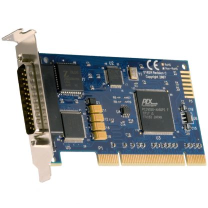 Low Profile PCI 1-Port RS-232, RS-422, RS-485, RS-530, RS-530A, V.35 Synchronous Serial Interface (uses Z85230)