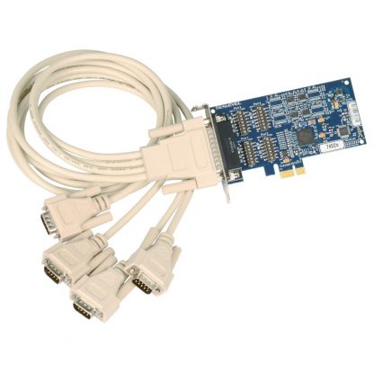 Low Profile PCI Express 4-Port RS-422, RS-485 Serial Interface