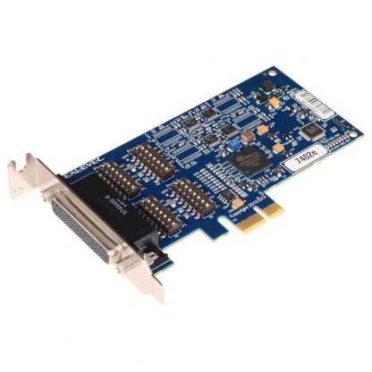 7402e Low Profile PCI Express 4-Port RS-422, RS-485 Serial Interface