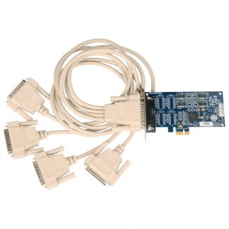 Low Profile PCI Express 4-Port RS-232 Serial Interface