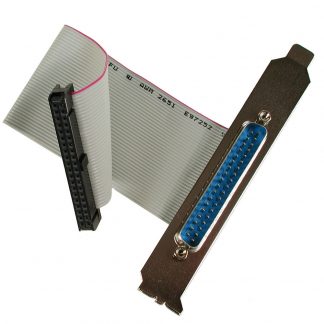 40-Pin IDC Ribbon Cable to DB37 Male with PC Bracket, 6 inch Length