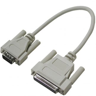 DB25 Female (RS-530) to DB9 Male (RS-422) Cable, 10 inch Length