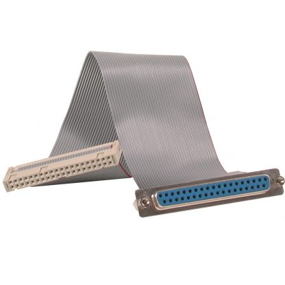 40-Pin IDC Ribbon Cable to DB37 Female, 6 inch Length