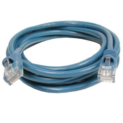 CAT5 Patch Cable, 10 foot Length - Blue
