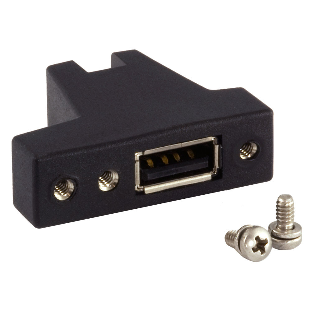 MCL USB Bracket Support with 2 USB A Female Connectors 