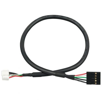 Internal USB Cable for 1x5 0.1 (2.54mm) Box Header Connectors, 14 inch Length
