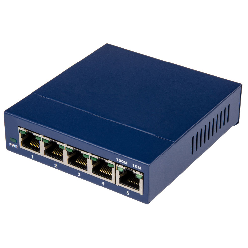 Commutateur industriel 5 ports PoE+ 10/100 Ethernet : SW-525
