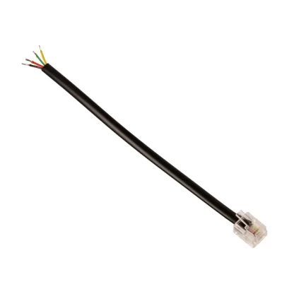 Sealevel - Cables - CA669 is a short 6″ cable with a 6P4C (RJ11 Male) connector on one end and four insulated conductors with tinned leads on the other end