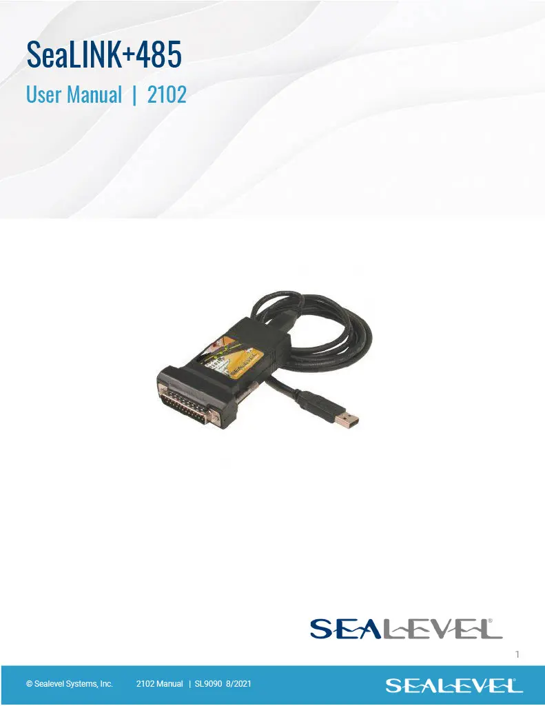 Sealevel 2102 SeaLINK user manual